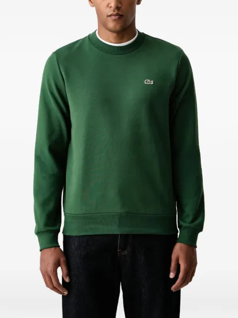 Lacoste jersey con cuello redondo y parche del logo