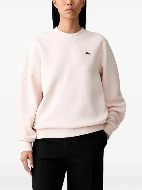 Lacoste logo-patch crew-neck sweatshirt