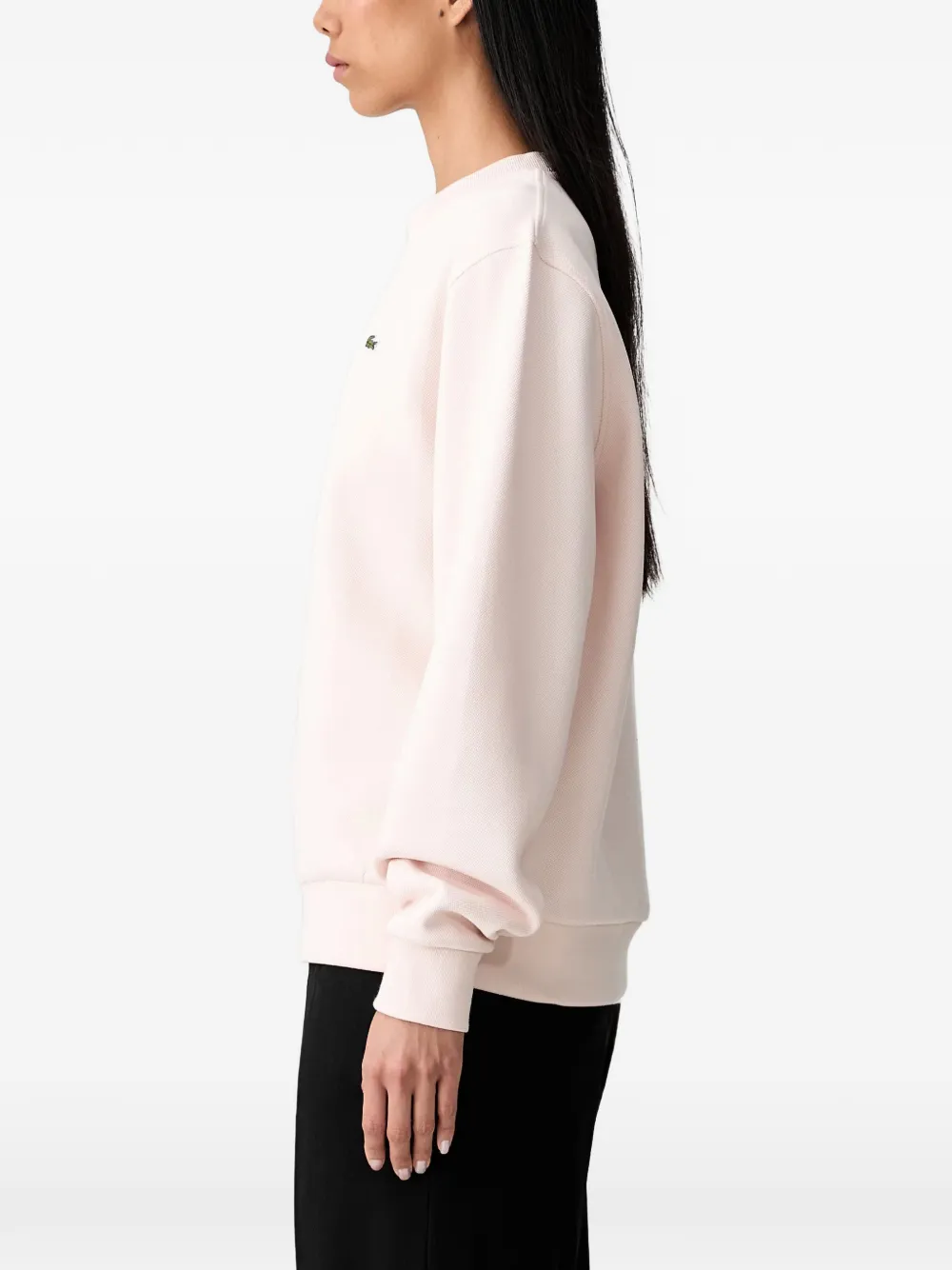 Lacoste Sweater met logopatch Roze
