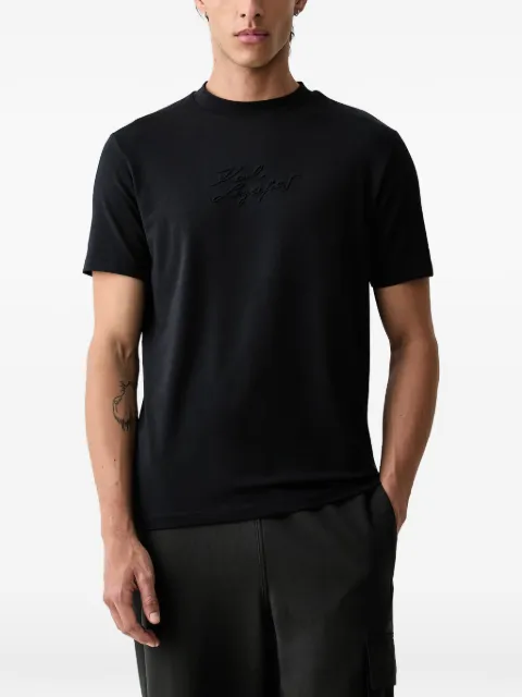 Karl Lagerfeld logo-embroidered T-shirt