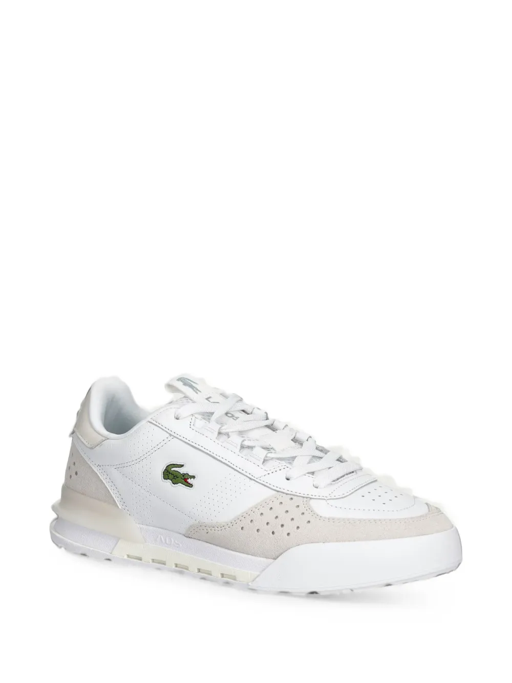 Lacoste Slam Break perforated panelled sneakers Wit