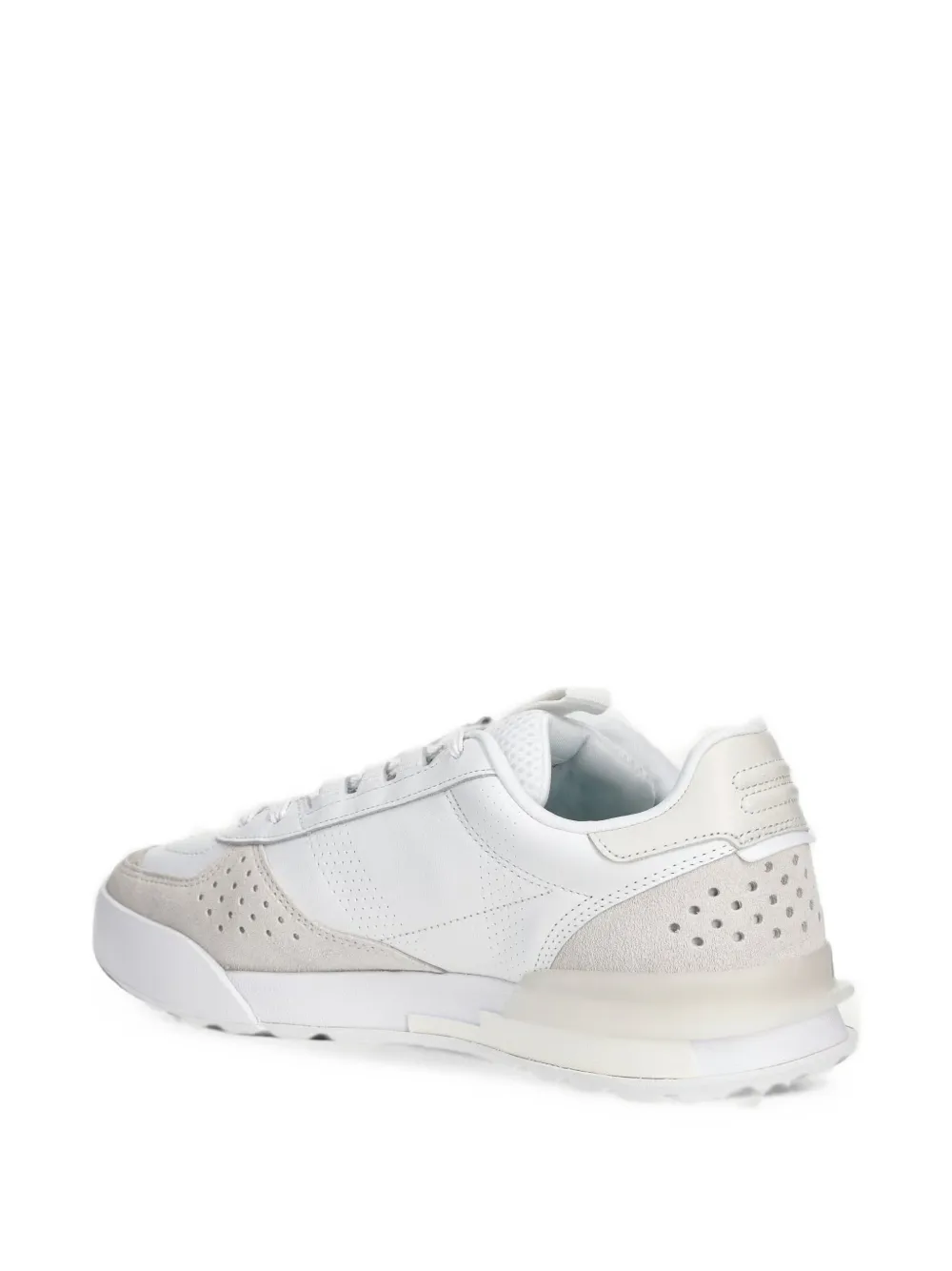 Lacoste Slam Break perforated panelled sneakers Wit