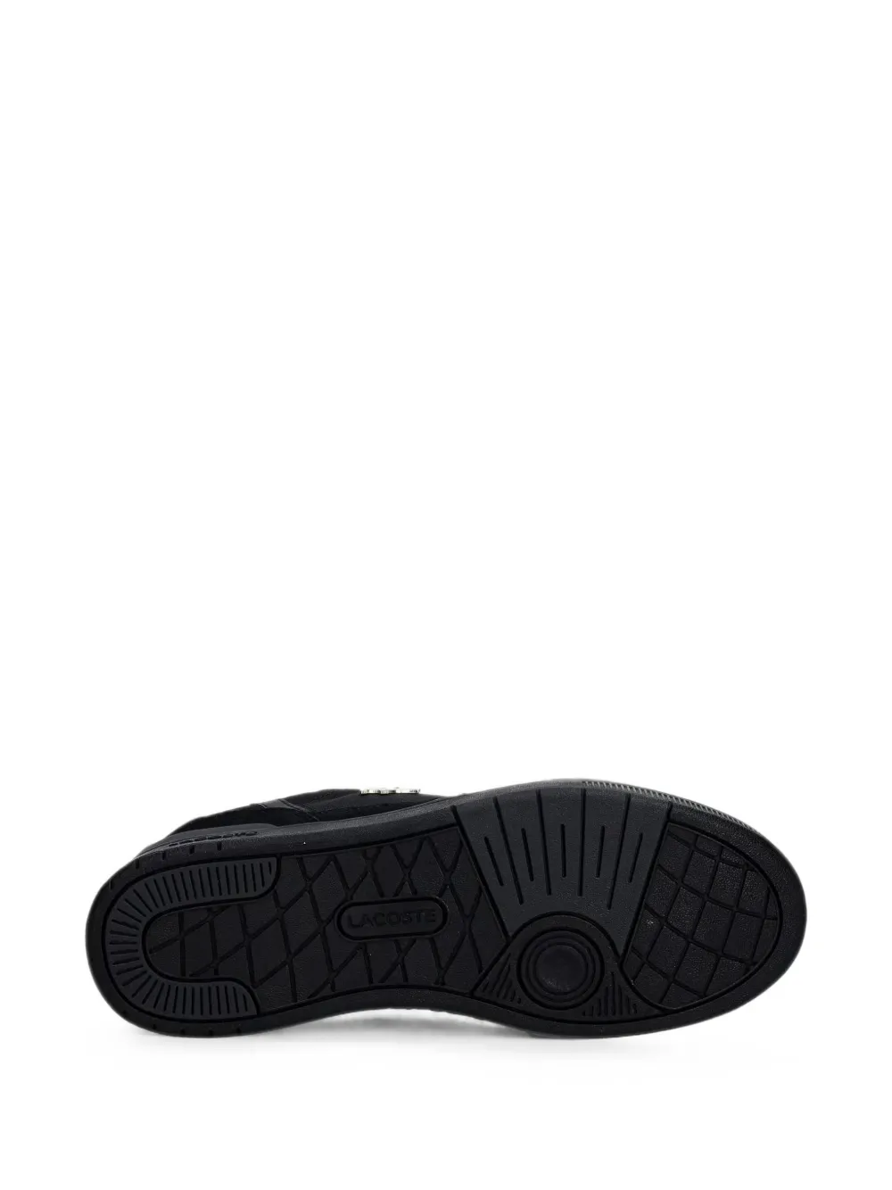 Lacoste logo-plaque panelled sneakers Zwart