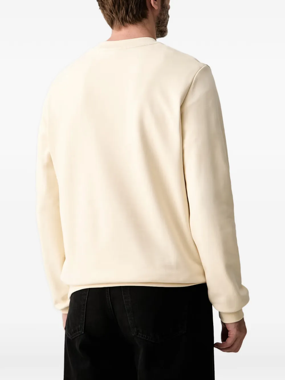 Lacoste Trui met logopatch Beige