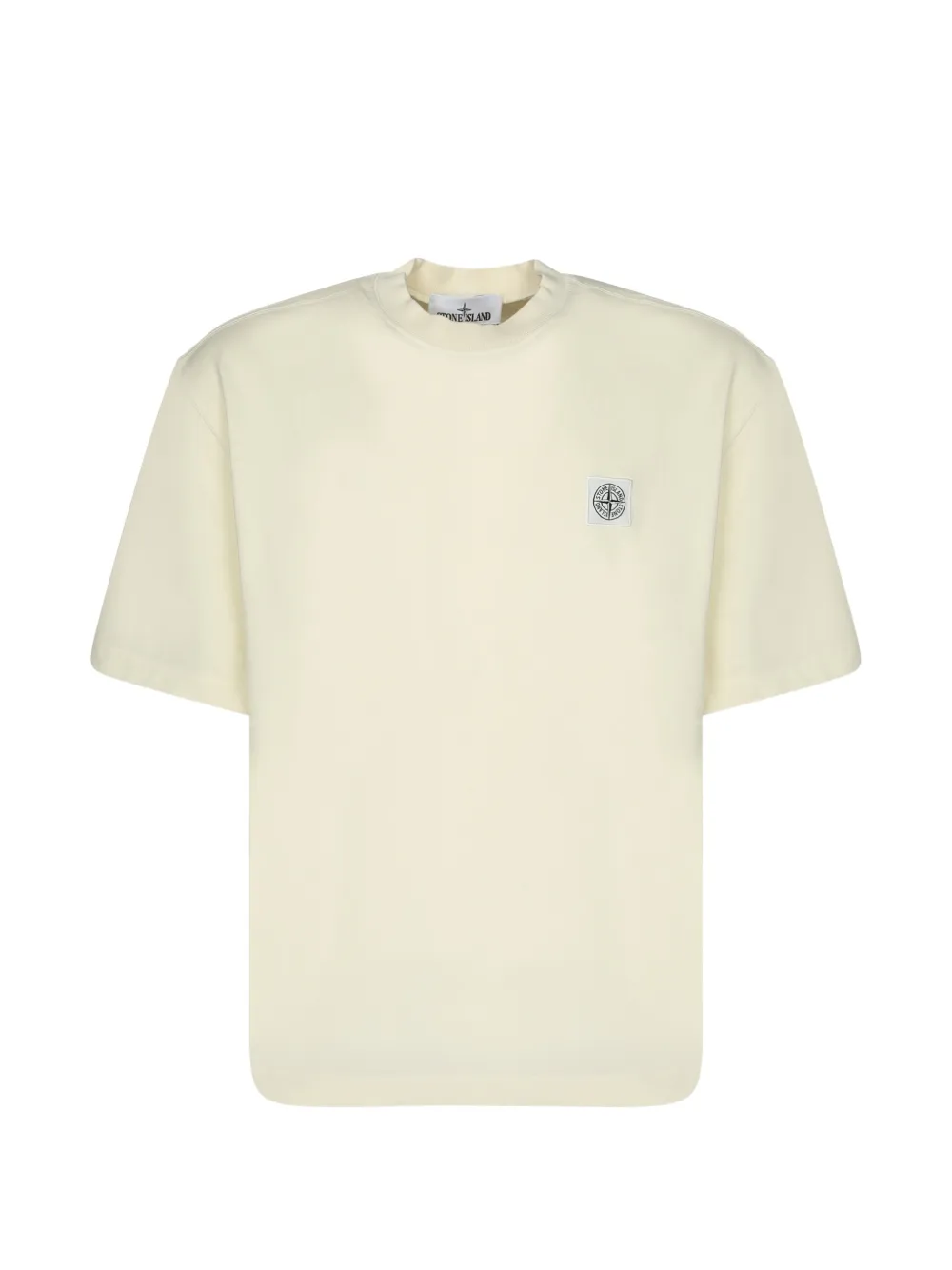 Stone Island T-shirt con applicazione logo - Toni neutri