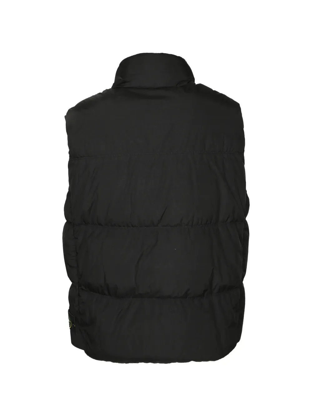 Stone Island G100010 Crinckle REPS NY wind-resistant down vest with anti-drop Zwart