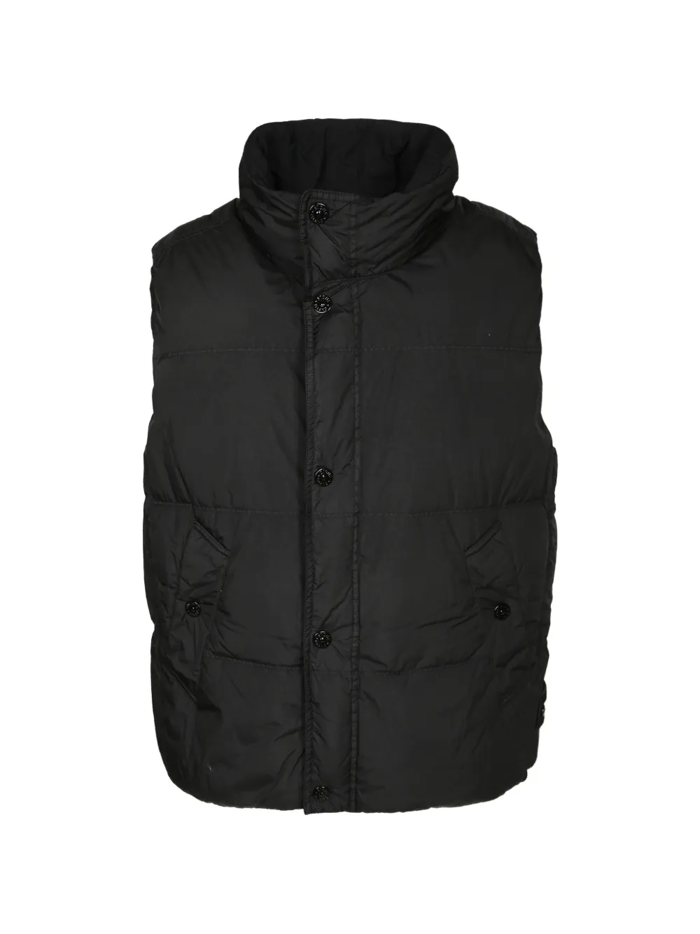 Stone Island G100010 Crinckle REPS NY wind-resistant down vest with anti-drop - Nero