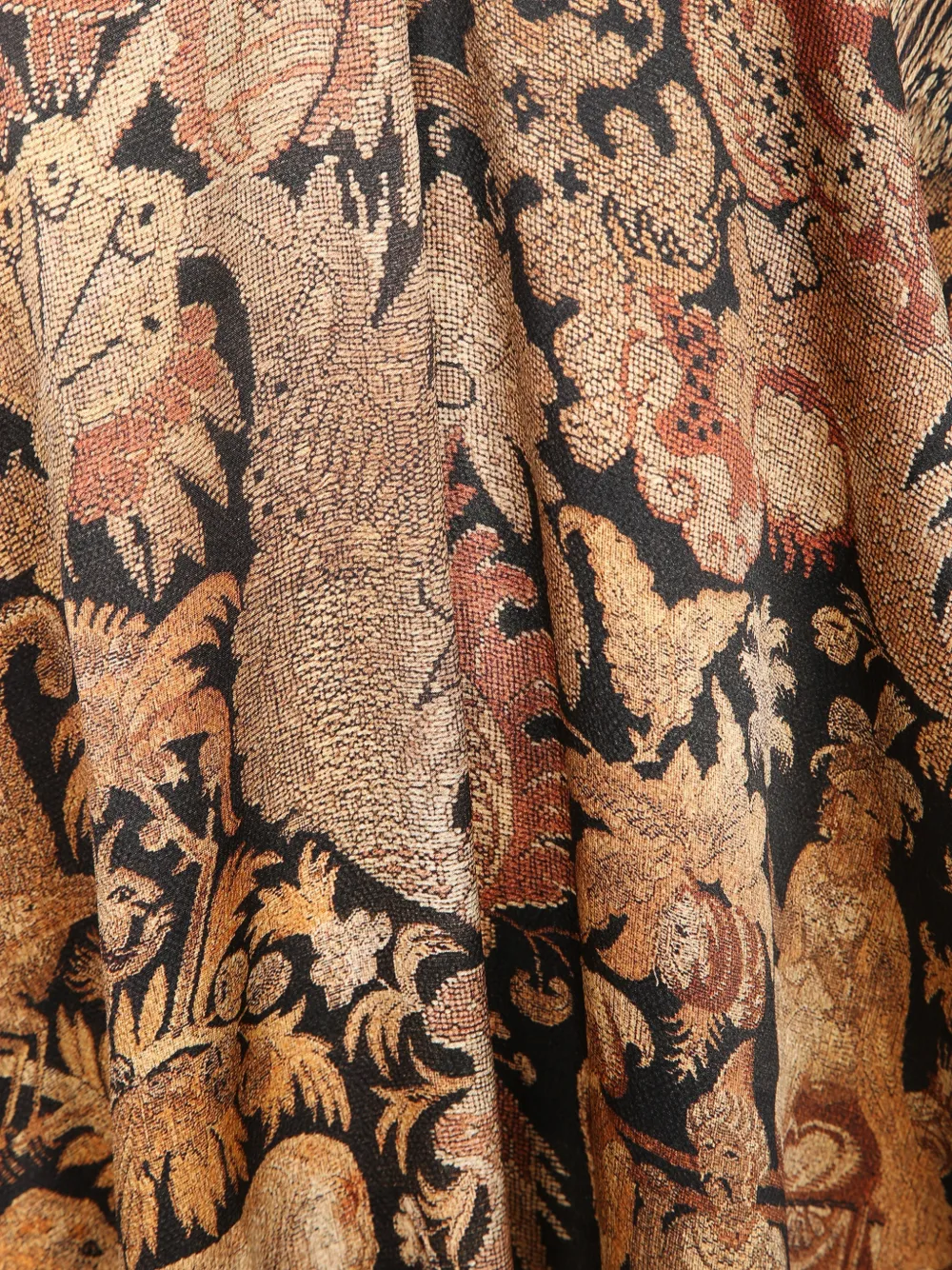 Pierre-Louis Mascia Maxi-jurk met V-hals en tapijt-print Beige