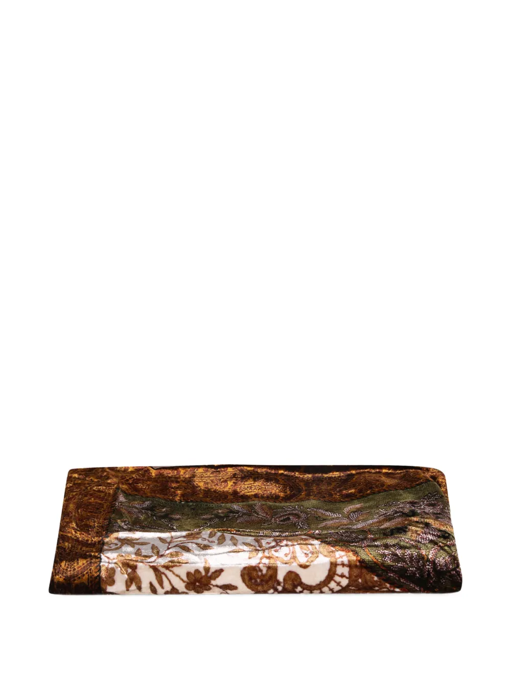 Pierre-Louis Mascia floral-print velvet scarf - Marrone