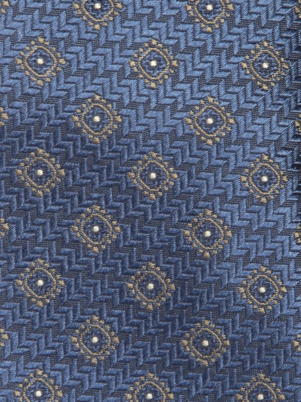 Brunello Cucinelli micro-pattern silk tie Blauw