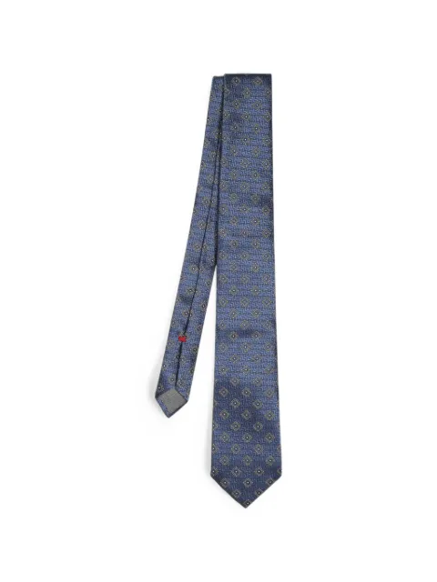Brunello Cucinelli micro-pattern silk tie
