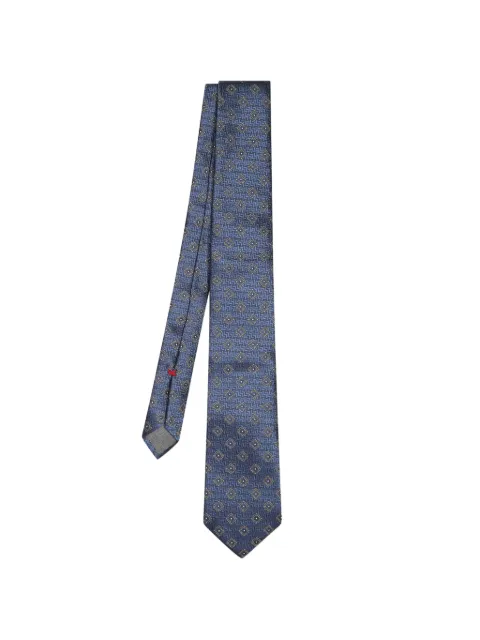 Brunello Cucinelli micro-pattern silk tie