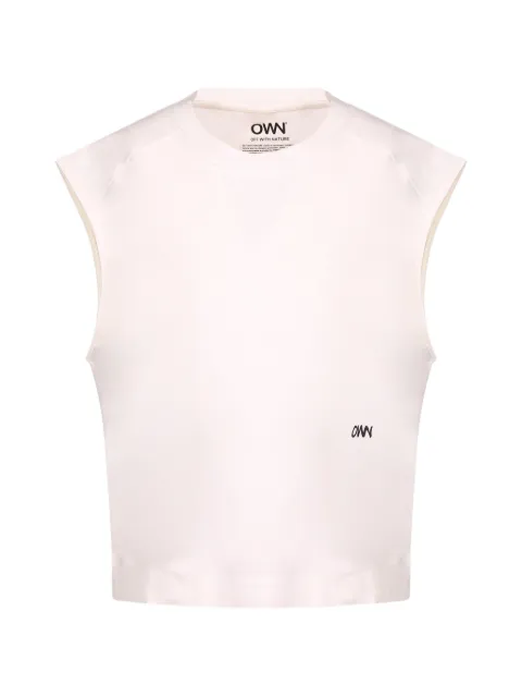 OWN logo-print cropped T-shirt