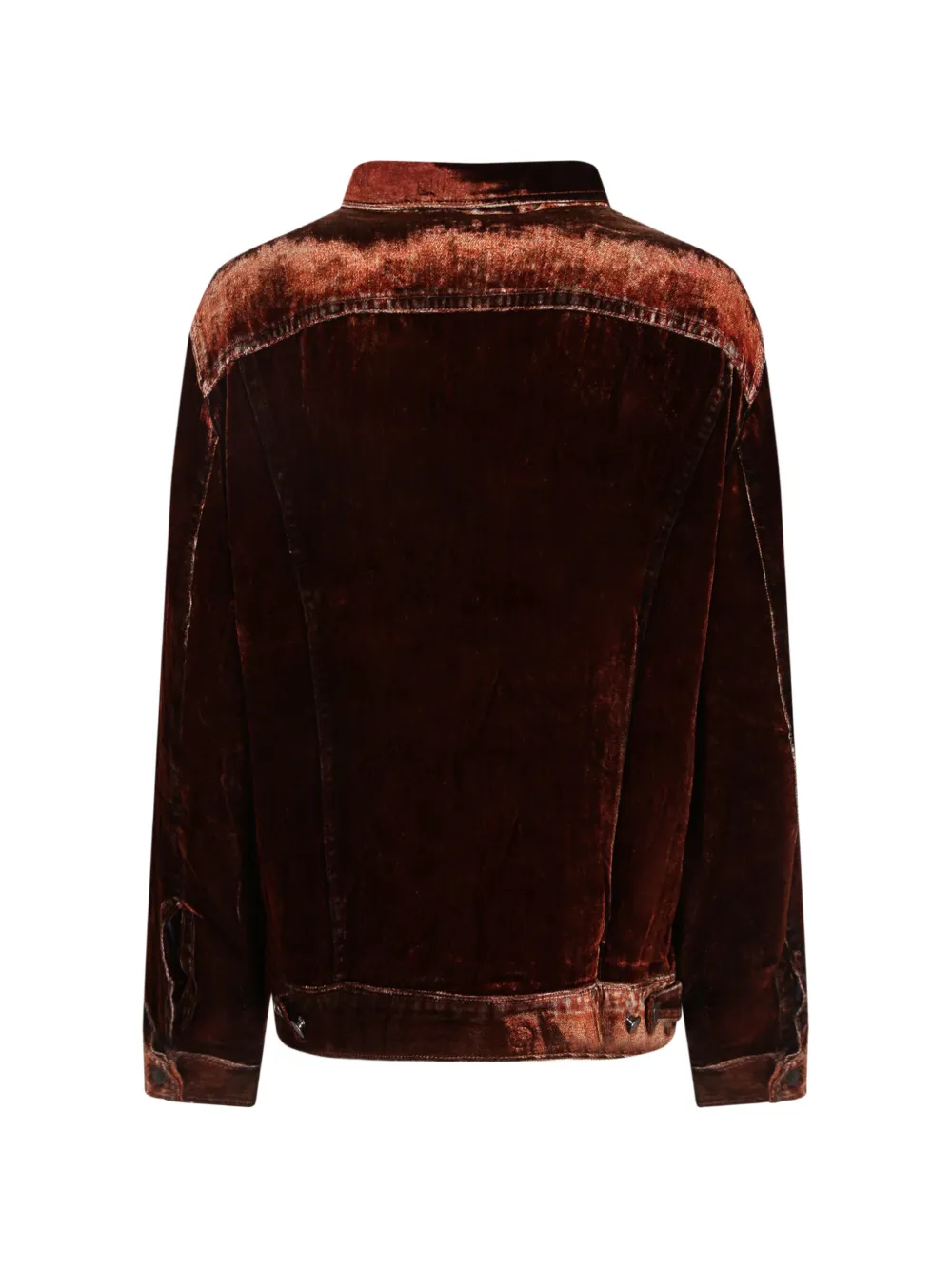 Pierre-Louis Mascia Button-down jack met fluweel-effect Rood