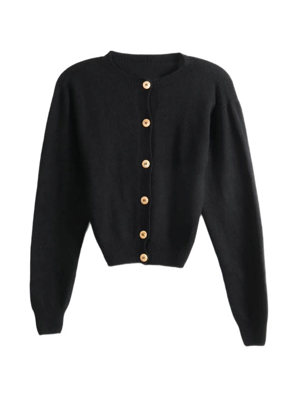 Baserange button-up knitted cardigan