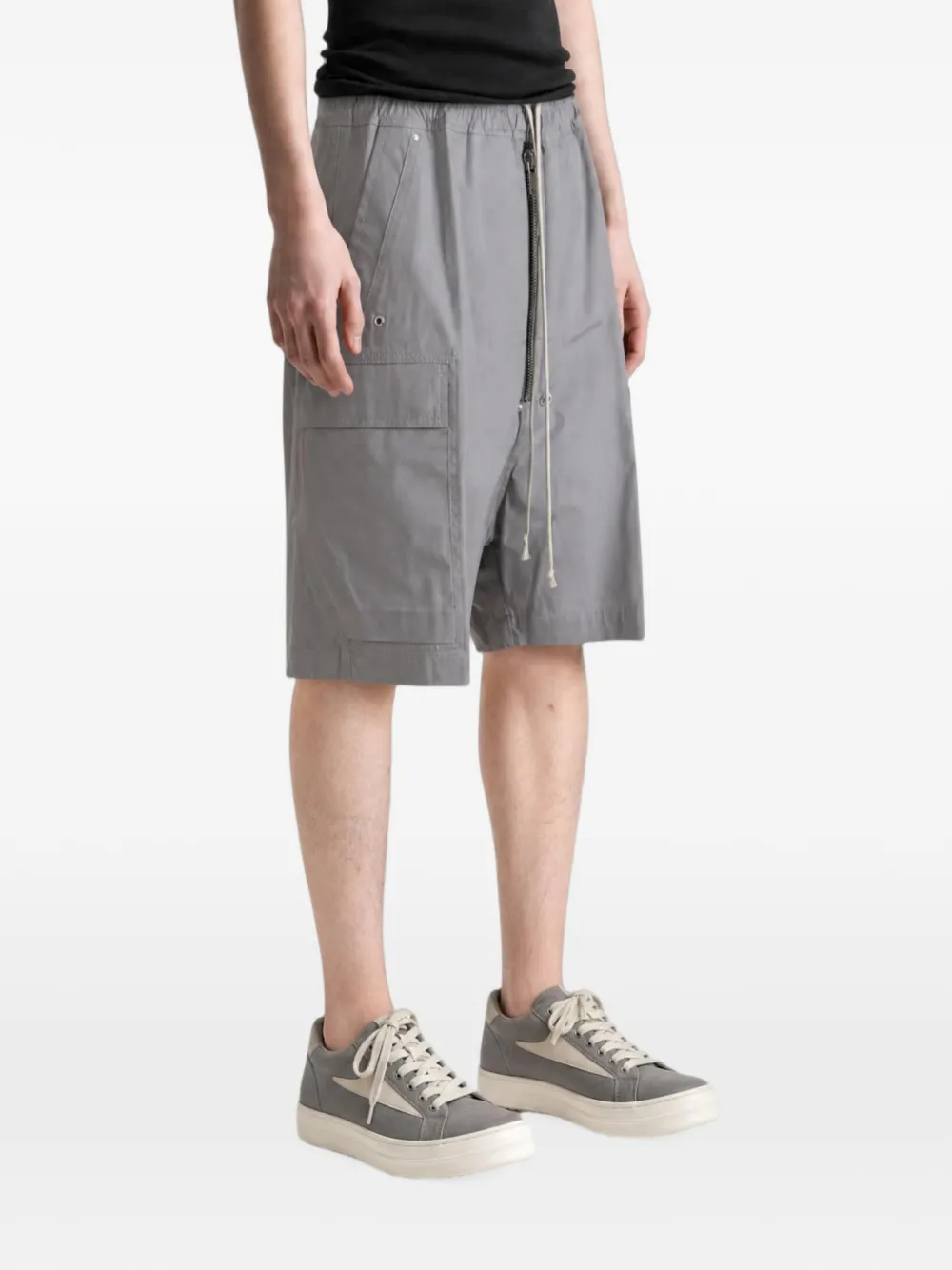 Rick Owens Cargobela cargo shorts met trekkoord Grijs