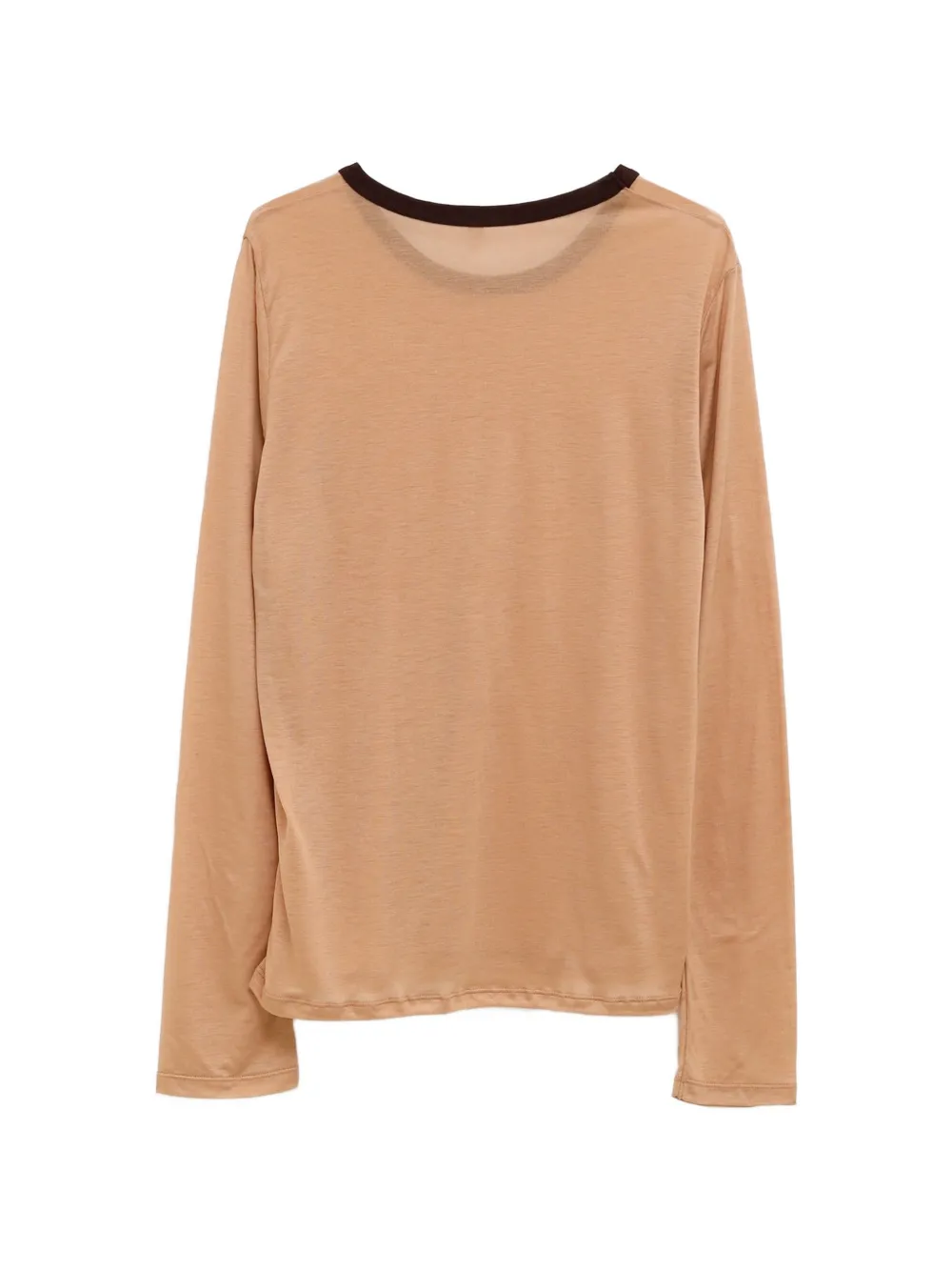 Baserange contrast-trim long-sleeve T-shirt