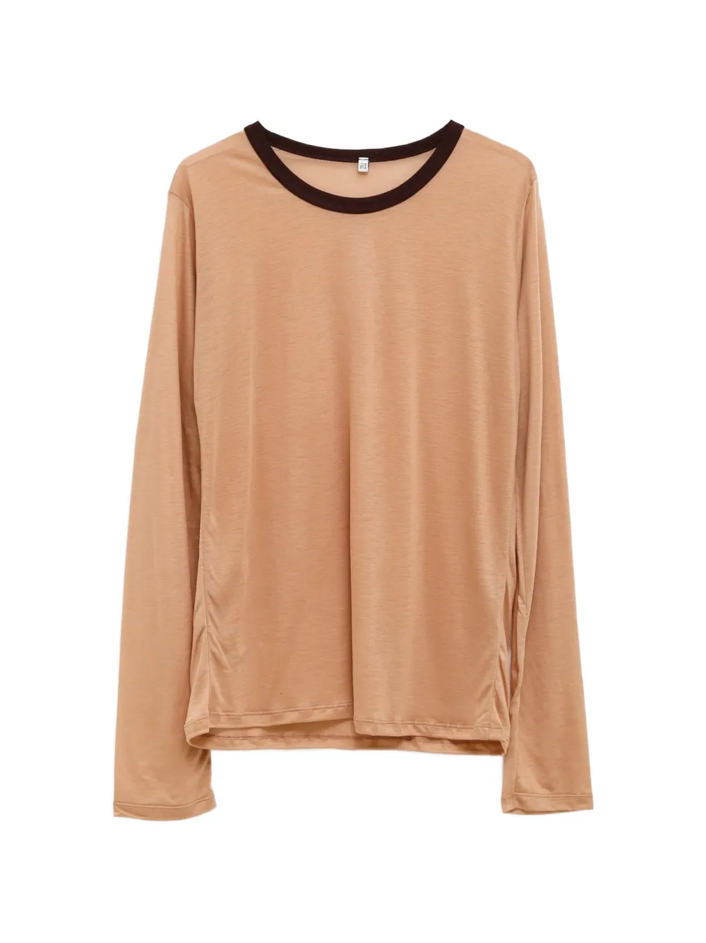 Baserange contrast-trim long-sleeve T-shirt