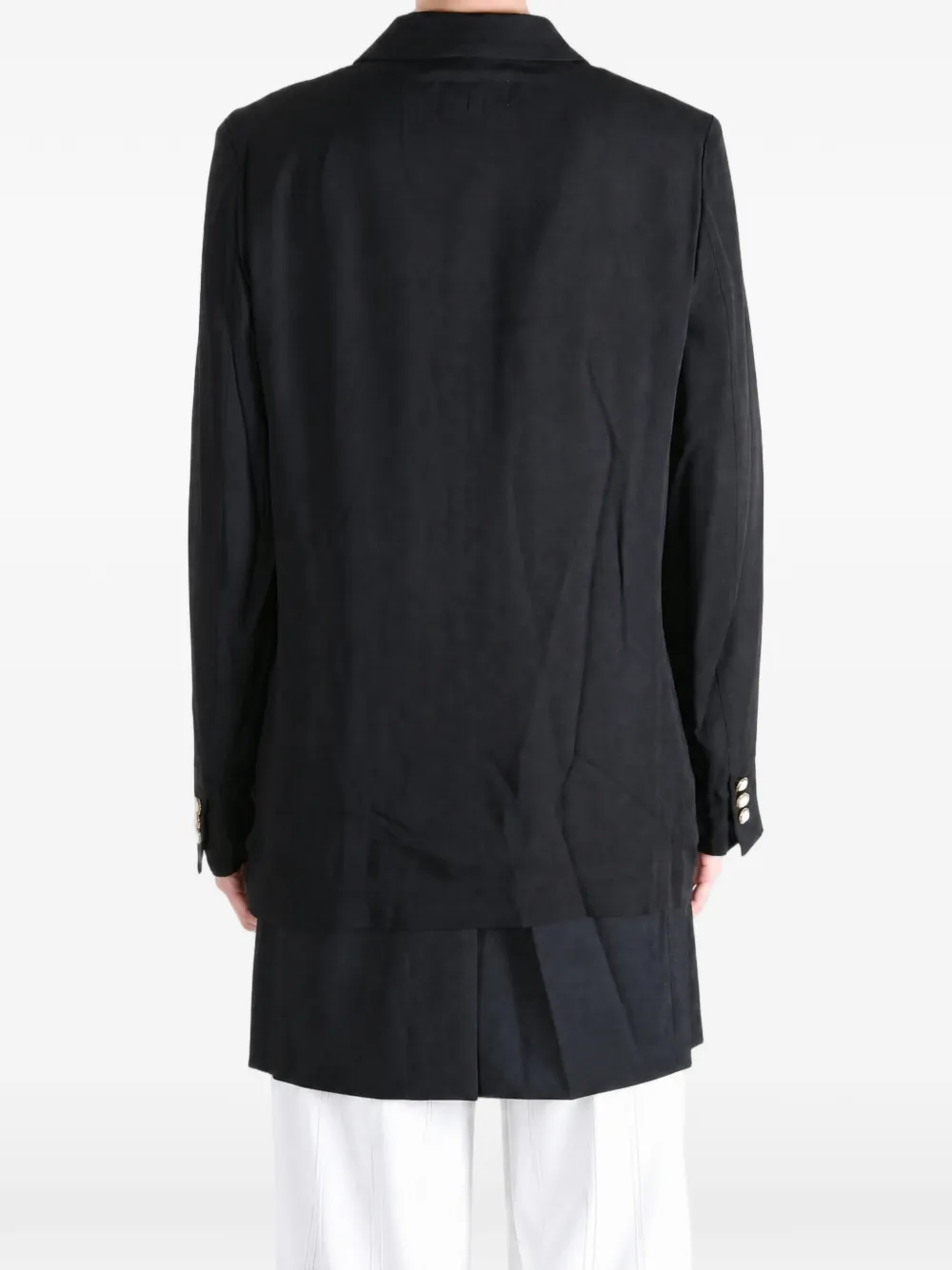 Comme Des Garçons Jack met gelaagd detail en knopen Zwart
