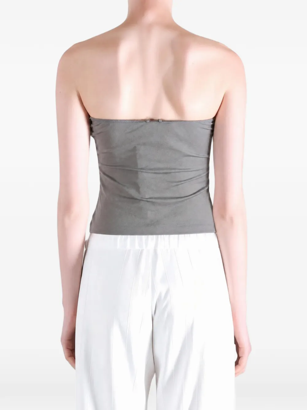 Rick Owens Top met ruches Grijs