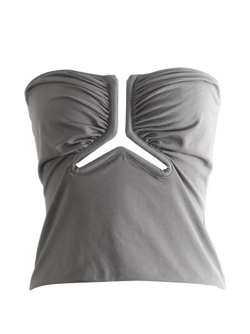 Rick Owens Top met ruches Grijs
