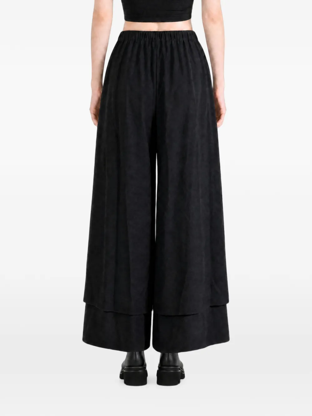 Comme Des Garçons Gelaagde trainingsbroek Zwart