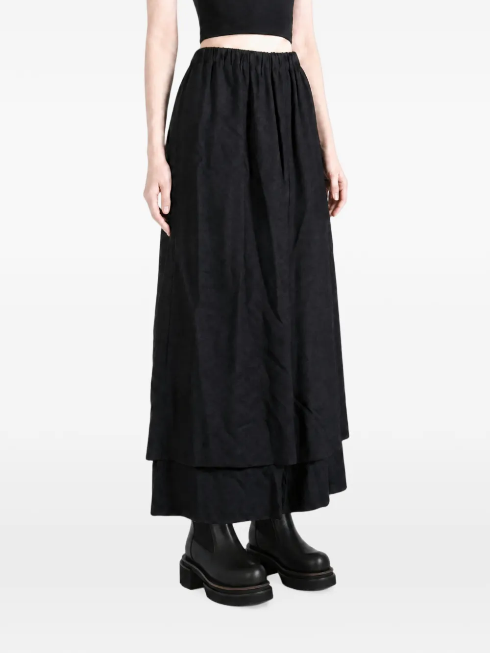 Comme Des Garçons Gelaagde trainingsbroek Zwart