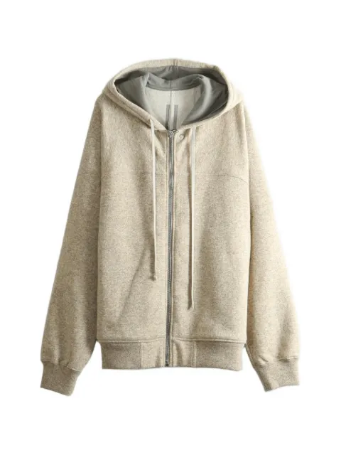 Rick Owens zip-up drawstring hooded jacket