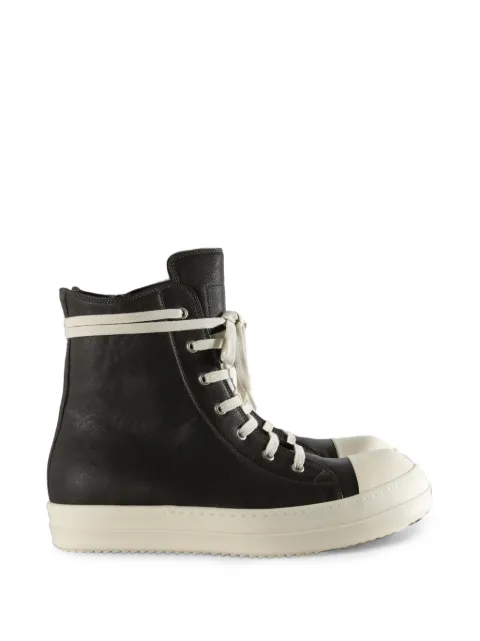 Rick Owens high-top leather sneakers