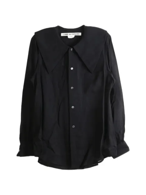 Comme Des Garçons oversized-collar sheer shirt
