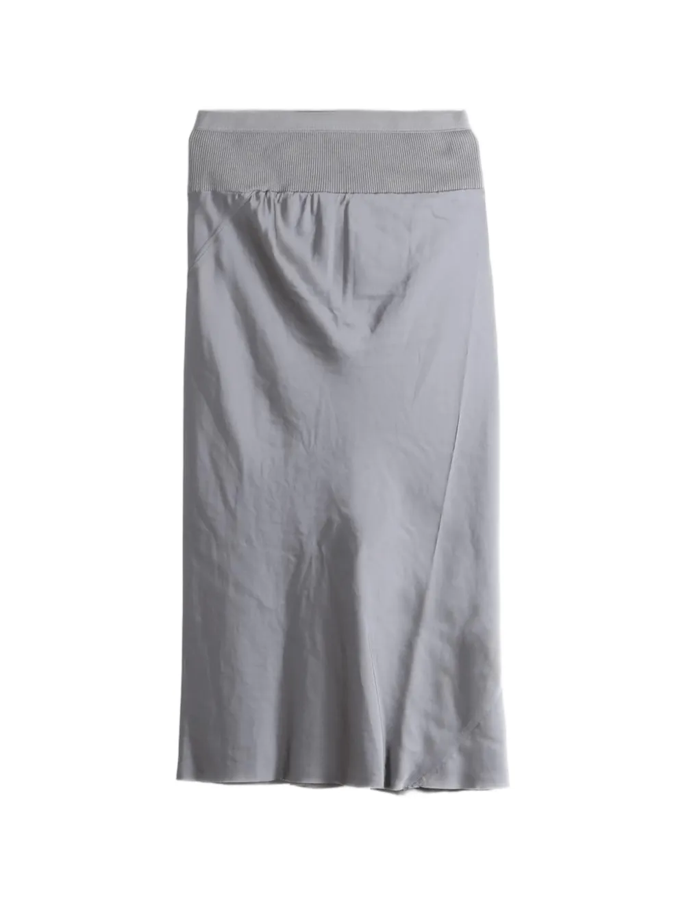 Rick Owens minijupe à taille nervurée - Gris Rick Owens minijupe à taille nervurée - Gris