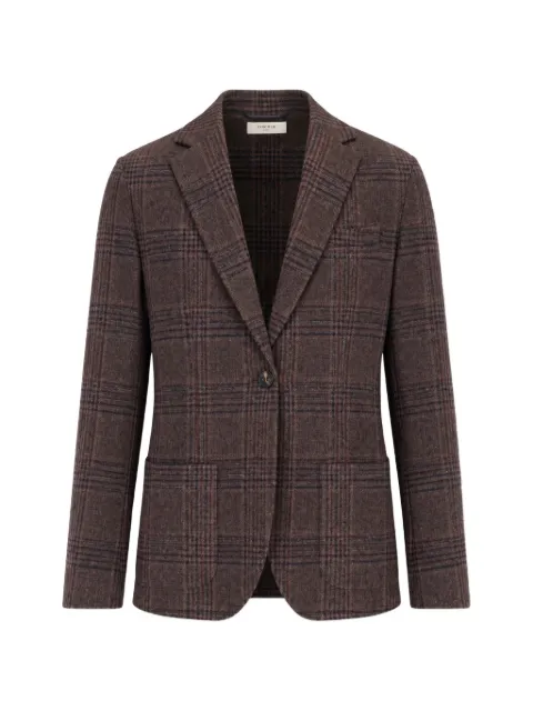 Circolo 1901 check-pattern single-breasted blazer