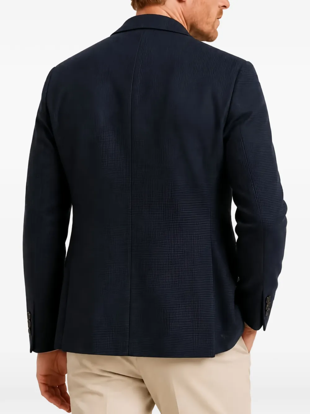 Circolo 1901 Geruite blazer met enkele rij knopen Blauw
