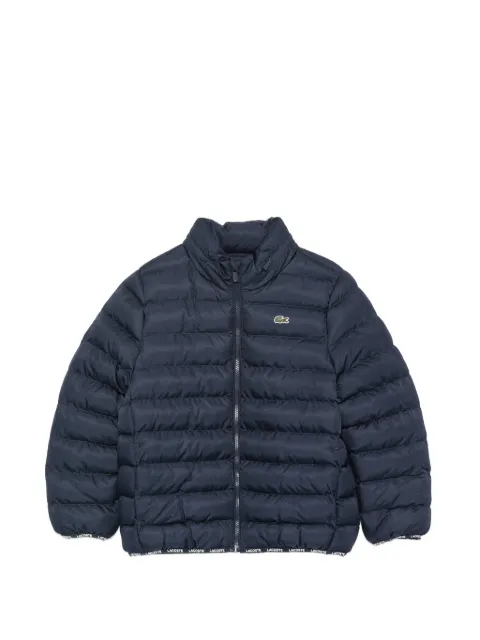 Lacoste Kids plumífero con parche del logo