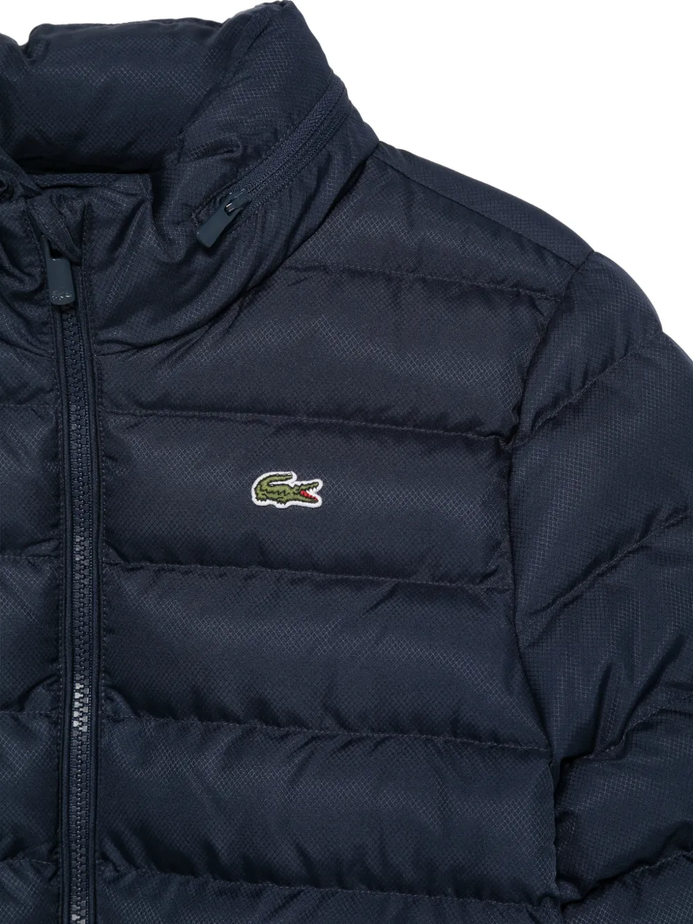 Lacoste Kids Donsjack met logopatch Blauw