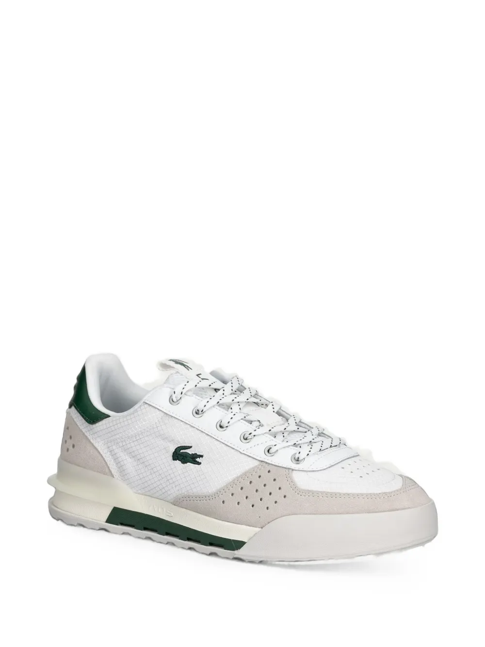 Lacoste Slam Break logo-patch panelled sneakers Wit