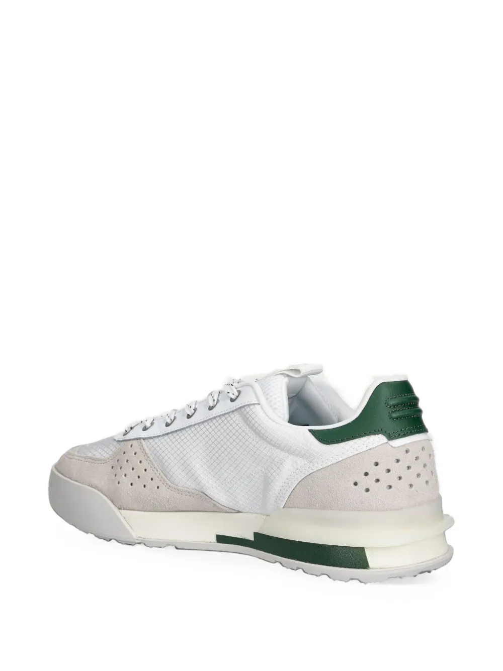 Lacoste Slam Break logo-patch panelled sneakers Wit