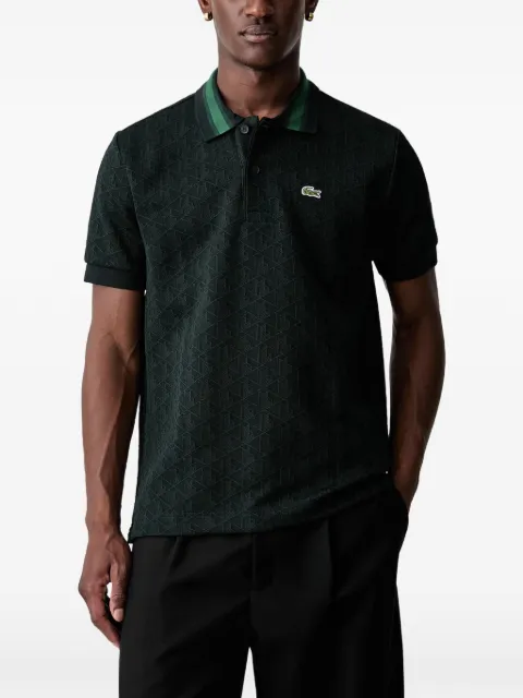 Lacoste monogram polo shirt