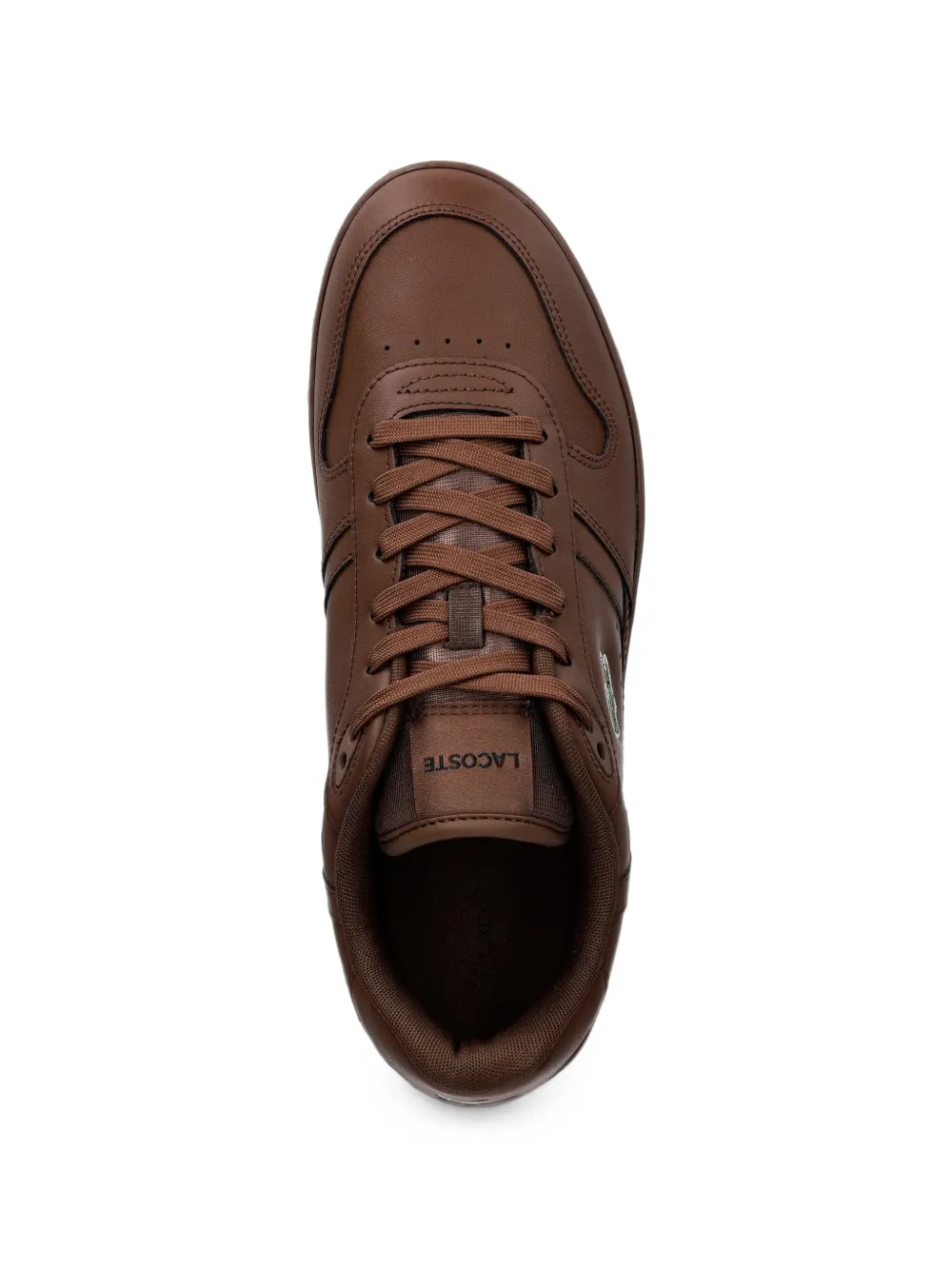 Lacoste T-Clip logo-patch leather sneakers Bruin
