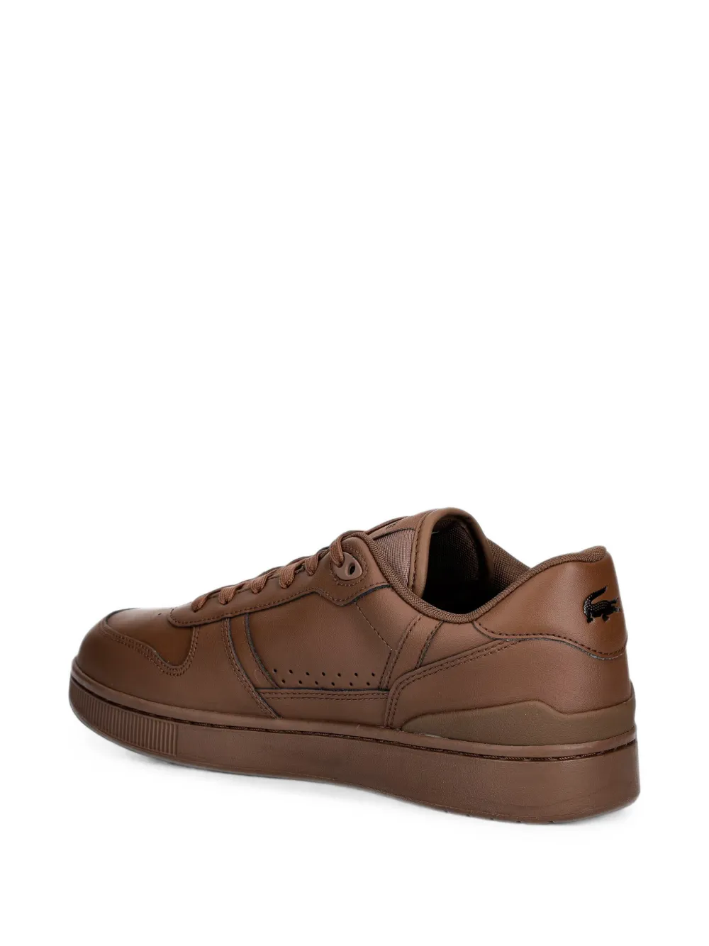 Lacoste T-Clip logo-patch leather sneakers Bruin
