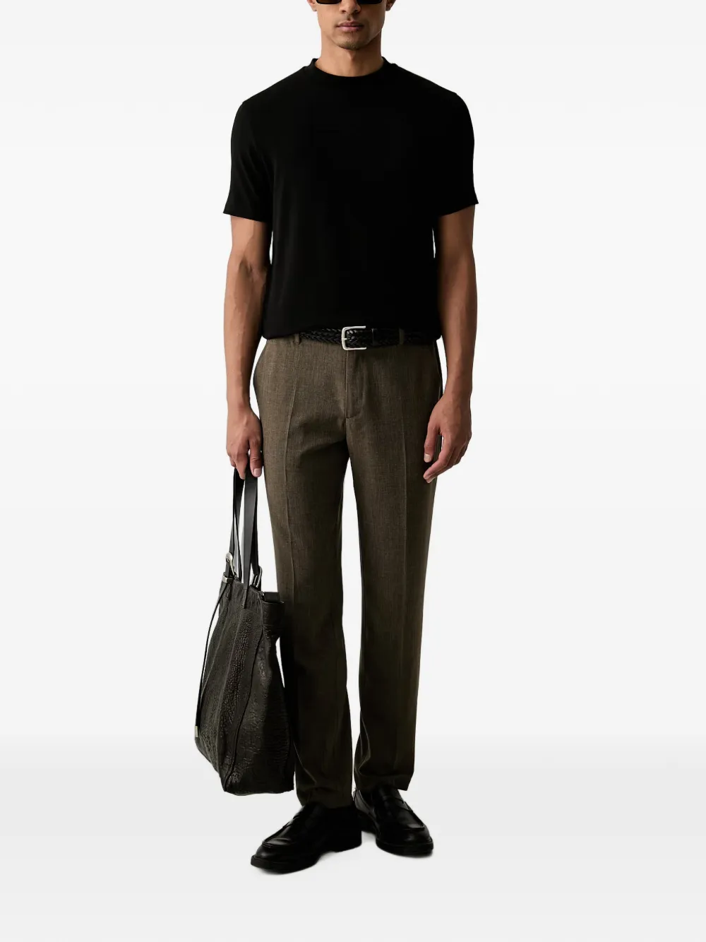 Karl Lagerfeld T-shirt met geborduurd logo Zwart