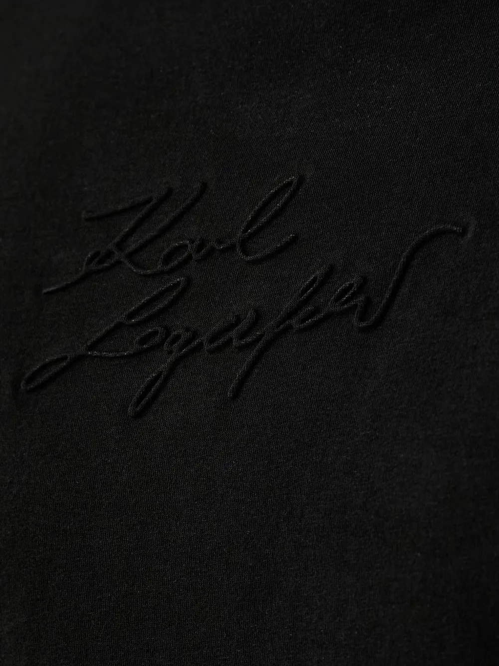 Karl Lagerfeld T-shirt met geborduurd logo Zwart