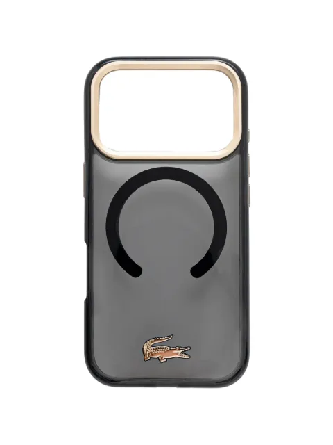 Lacoste logo-plaque translucent iPhone case