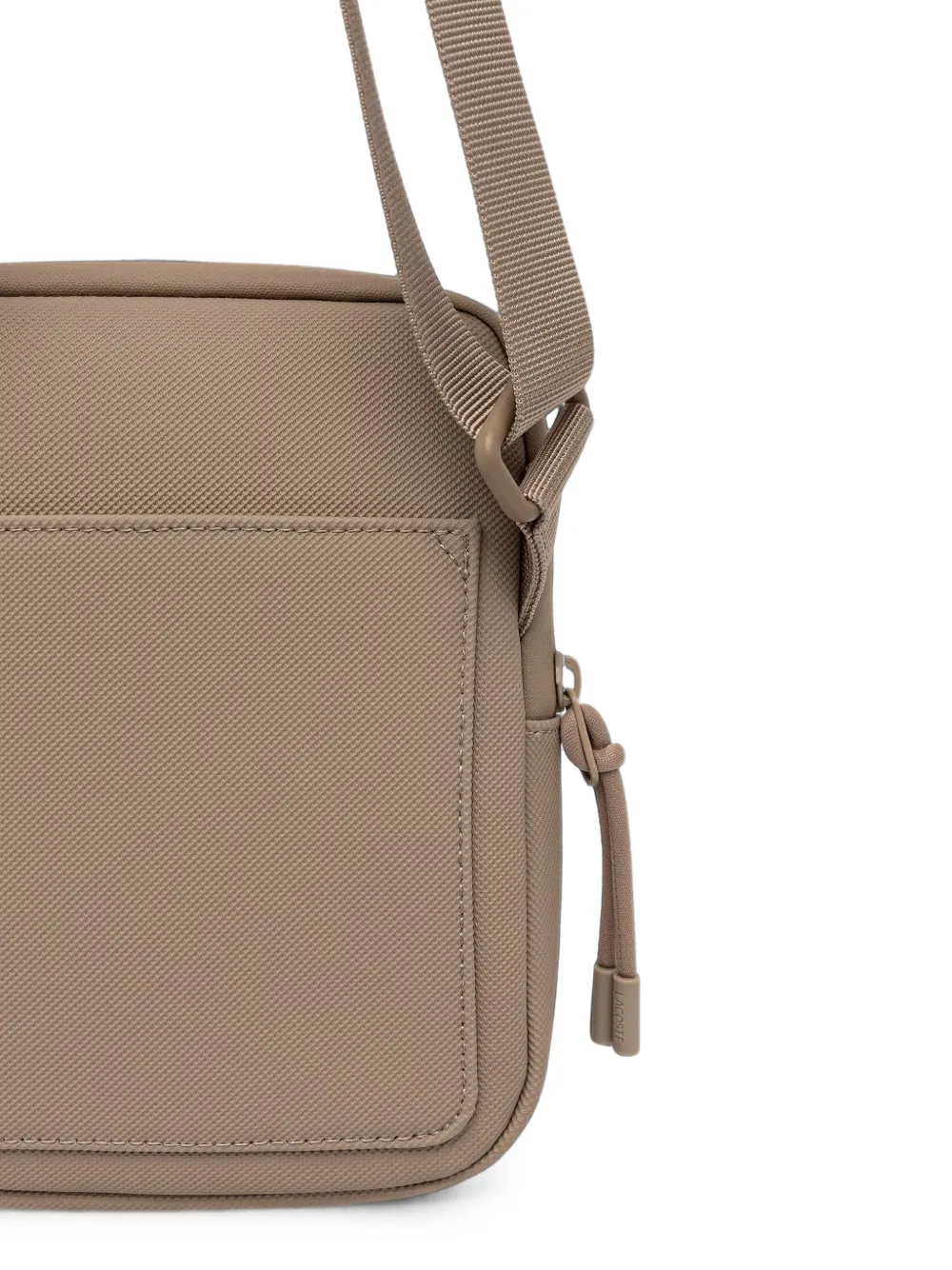 Lacoste Kleine Lcst Slimline schoudertas met sluiting Bruin