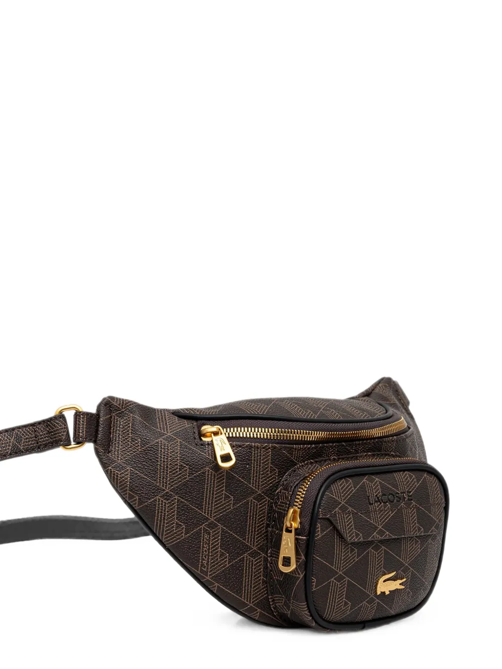 Lacoste The Blend heuptas met monogramprint Bruin