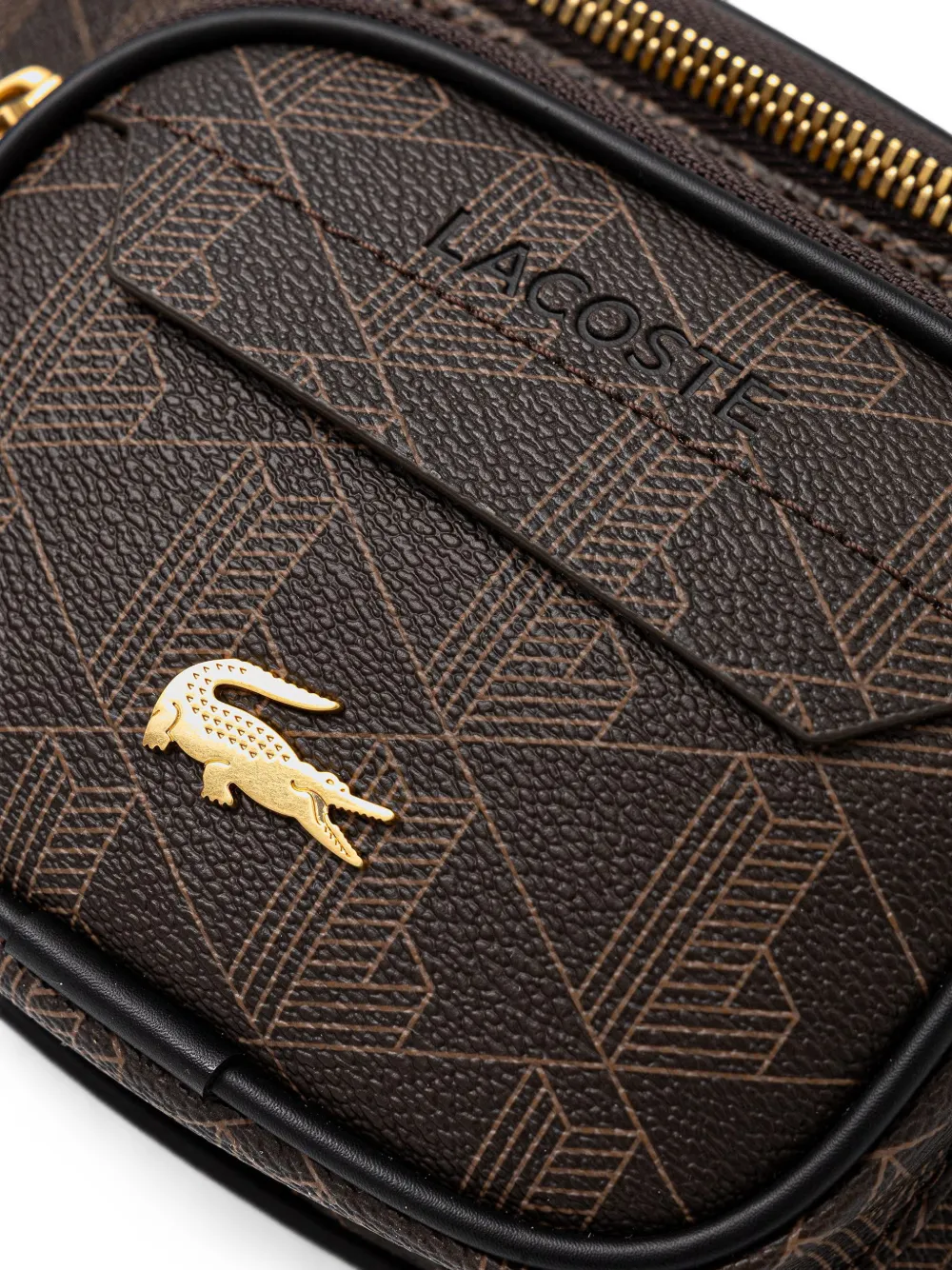 Lacoste The Blend heuptas met monogramprint Bruin