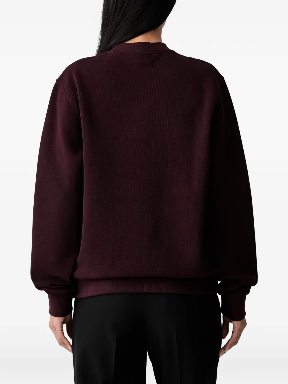 Lacoste Sweater met logopatch Rood