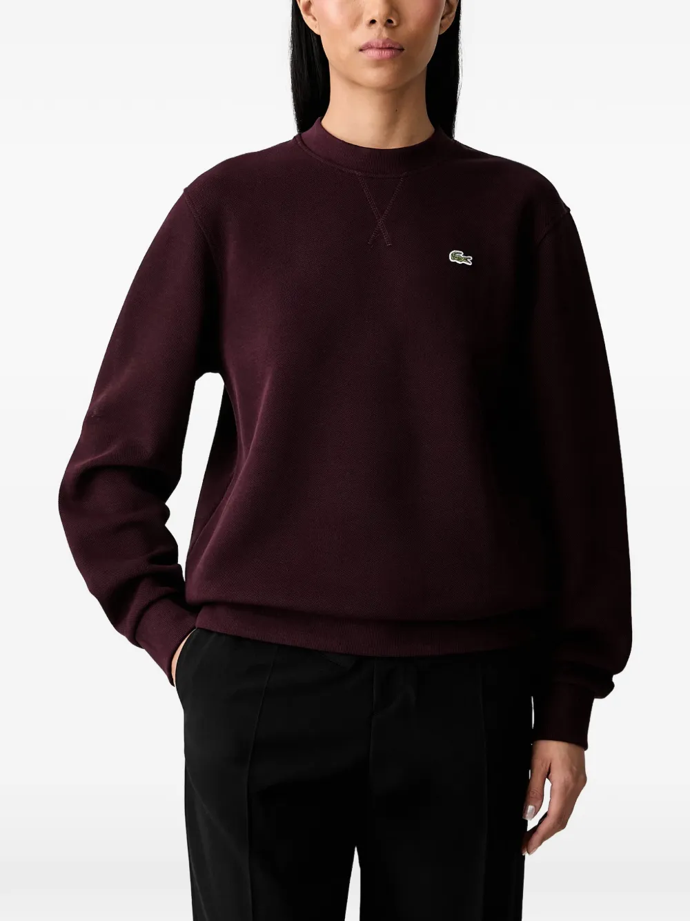 Lacoste logo-patch sweatshirt