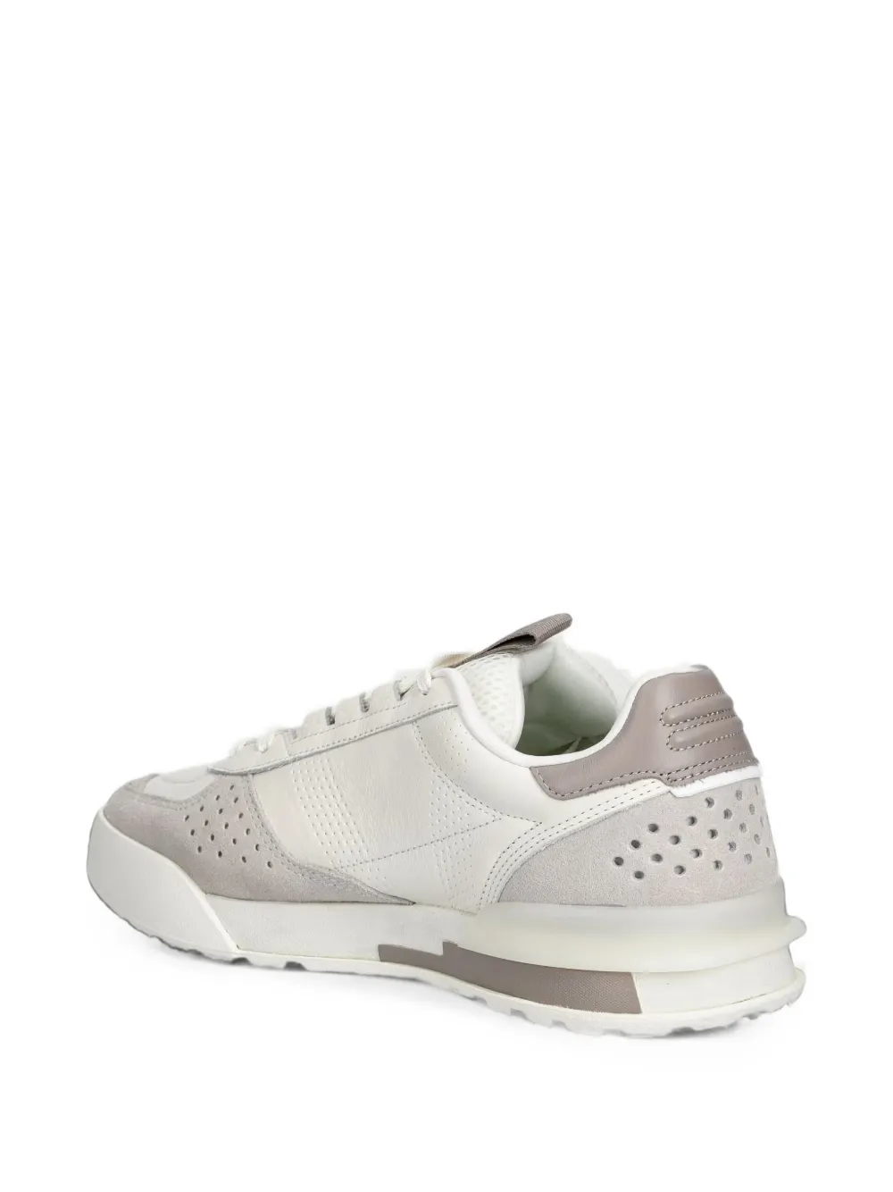 Lacoste perforated panelled sneakers Wit