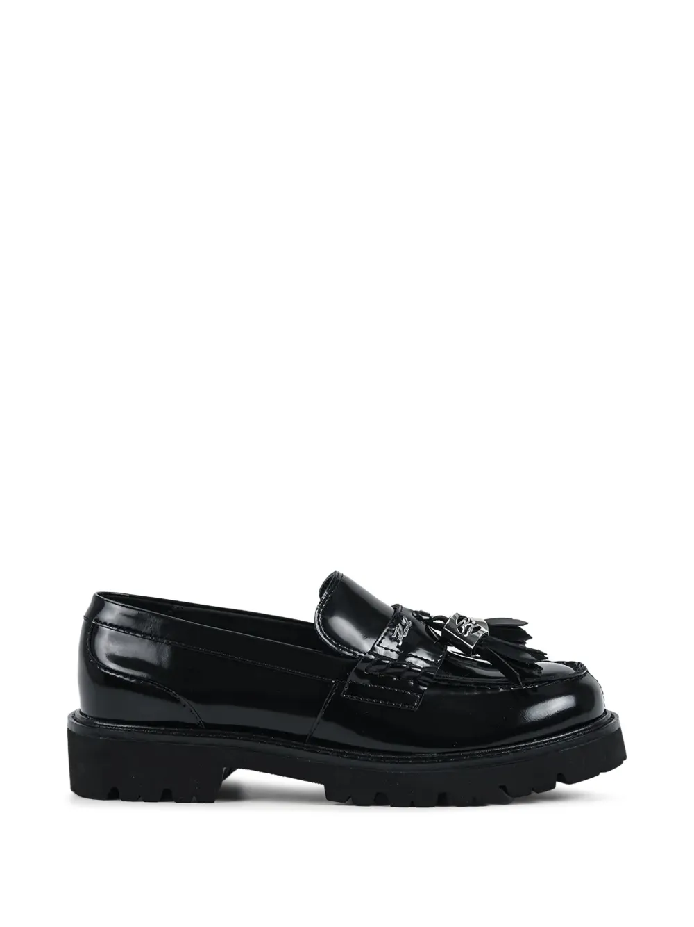 Karl Lagerfeld tassel-detail lug-sole loafers - Nero